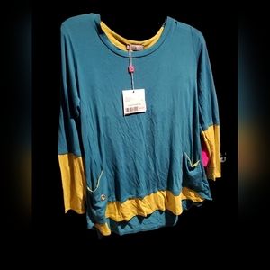 Inside Out Multi color NwT top size Small
